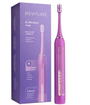 Электрическая звуковая зубная щётка Revyline RL 070 Violet